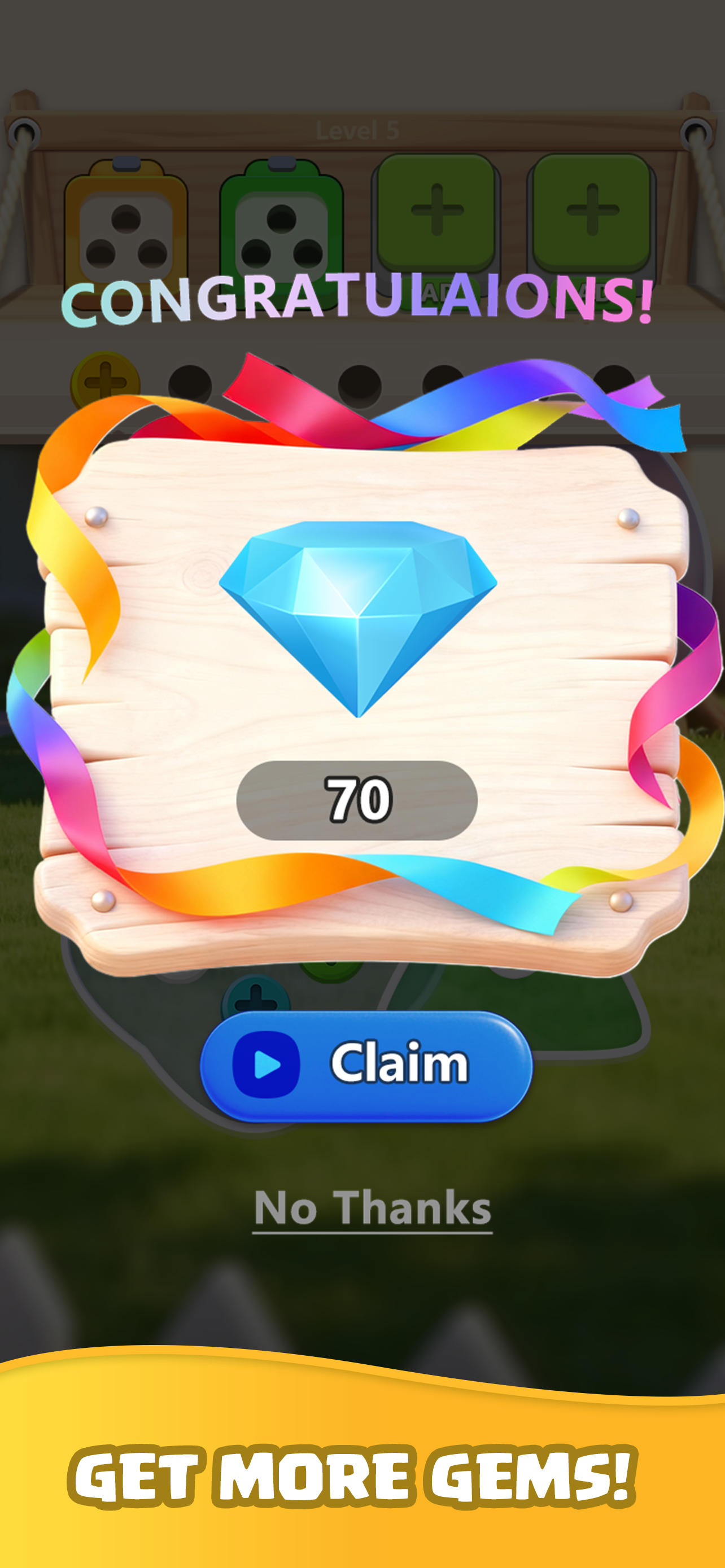 Woody Screw Jam Gameplay Screenshot 2